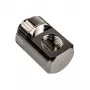 EK Water Blocks EK-Torque Adapter 90 Grad G1/4 Zoll AG auf G1/4 Zoll IG – drehbar, nickel Silber