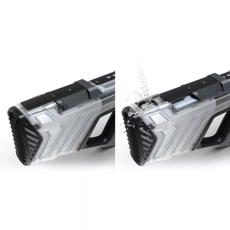 Wasserpistole SpyraOne SpyraGO Clear Transparent — kompakte wiederaufladbare Wasserpistole SPGO1T