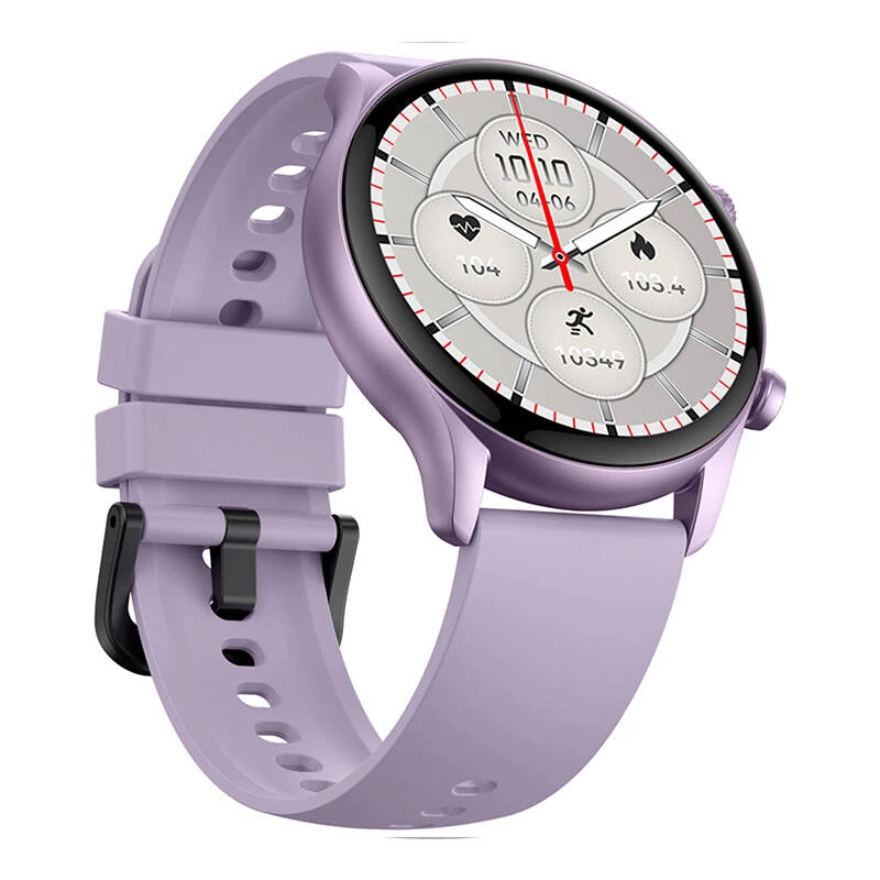 Smartwatch Zeblaze Btalk 3 Plus – 1,39 Zoll (3,53 cm) IPS 360×360 px, Touchscreen, Silikonarmband, Lila