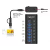 DeLOCK 64326 Interface Hub USB 3.2 Gen 2 (3.1 Gen 2) Type-C 10000 Mbit/s Schwarz