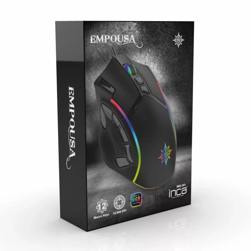 Gaming-Maus Inca IMG-351 USB Typ-A Optisch Rechtshänder