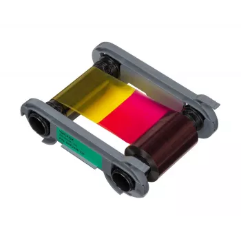 Evolis Farbband R6F203E100 für Primacy- und Elypse-Kartendrucker, Vollfarbe YMCKO