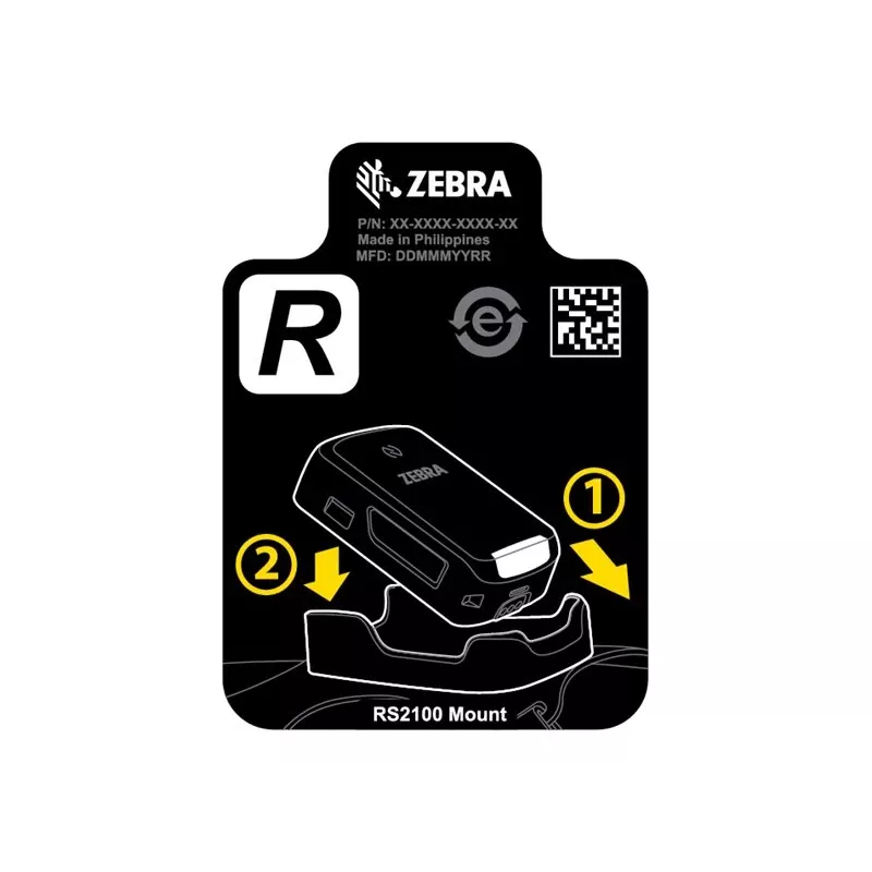 Zebra SG-RS2X-HMTRA-01-Halterung, Passiver Halter, Barcodescanner, Schwarz