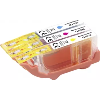 Renkforce Tinten-Kombipackung ersetzt Canon CLI-526 CMY (4541B009) kompatibel Cyan, Magenta, Gelb RF-5688328 (RF-5688328)