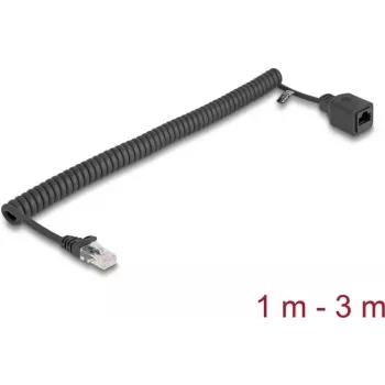 Netzwerkkabel DeLOCK 90672 RJ-45 Cat5e 3 m Schwarz