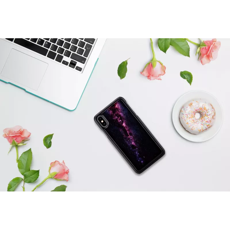 Handyhülle iKins für iPhone XS Max — milky way Schwarz