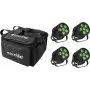 LED-Par-Scheinwerfer EUROLITE 20000957 4x Silent QCL Floor mit Softbag