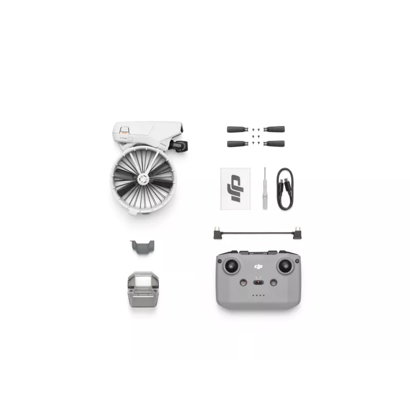 DJI Flip Drohne mit 4 Rotoren, 48 MP Kamera, 3840×2160 Video, 3110 mAh Akku, Schwarz/Weiß