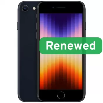 Grad B | Apple iPhone SE (2022) | 4,7 Zoll Retina IPS | 5G | 64 GB | Mitternacht | iOS | Apple Renew