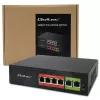 Ethernet PoE Switch QOLTEC 52289 — 4x RJ45 PoE-Ports, 2x RJ45 Uplink, 65W PoE-Budget