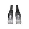 Eaton Tripp Lite Serie Cat6 Gigabit Snagless Molded (UTP) Ethernet-Kabel (RJ45 M/M), PoE, Schwarz, 1,52 m - Patchkabel - RJ-45 (M) zu RJ-45 (M) - 1,52 m - UTP - CAT 6 - Moulded