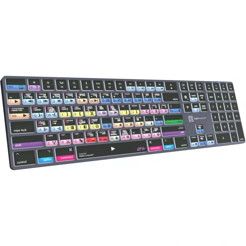 Logickeyboard Avid Media Composer - Pro Titan UK Mac - Tastatur - QWERTY