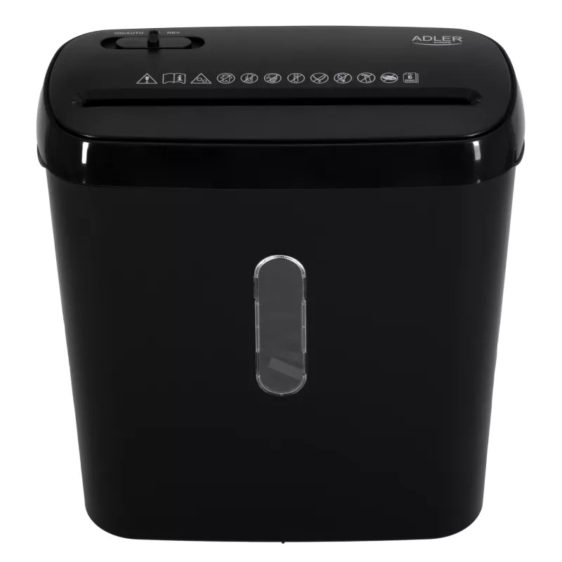 Aktenvernichter | AD 1039 | Schwarz | 8 L | 70 dB | Streifenschnitt