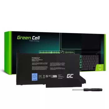 Battery Grün Cell DE127V2 for DELL Latitude — 11.4 V LiPo 2700 mAh, 3-cell, Schwarz
