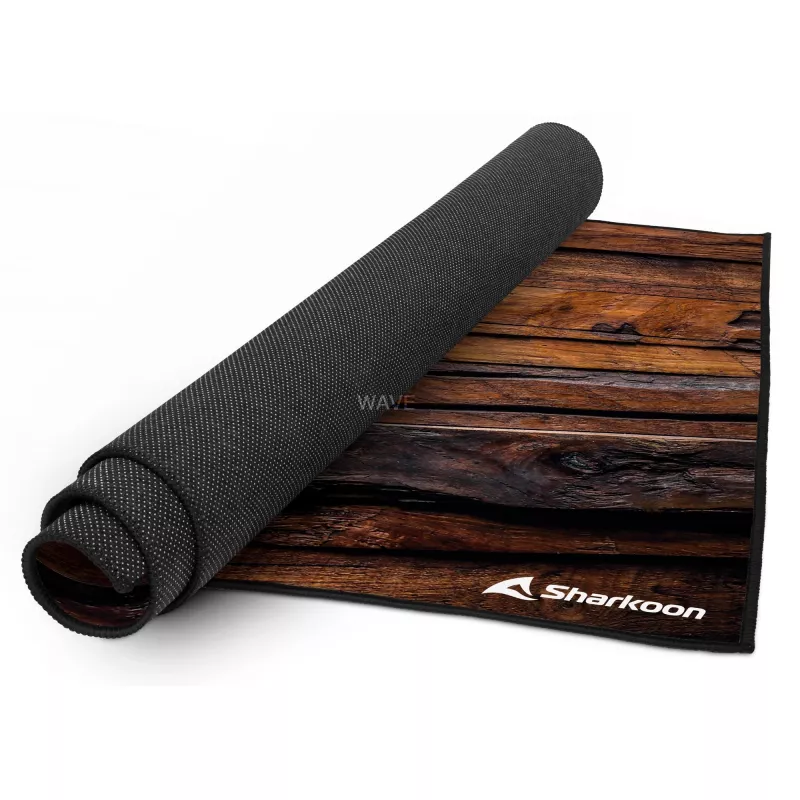 Sharkoon SKILLER SFM12 Wood Gaming-Stuhlunterlage, 140 x 100 cm, Braun