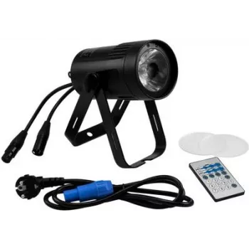 LED-Effektlicht EUROLITE PST-15W DMX 1 LED – kompaktes Bühnen-/Studio-Gerät mit DMX-Steuerung
