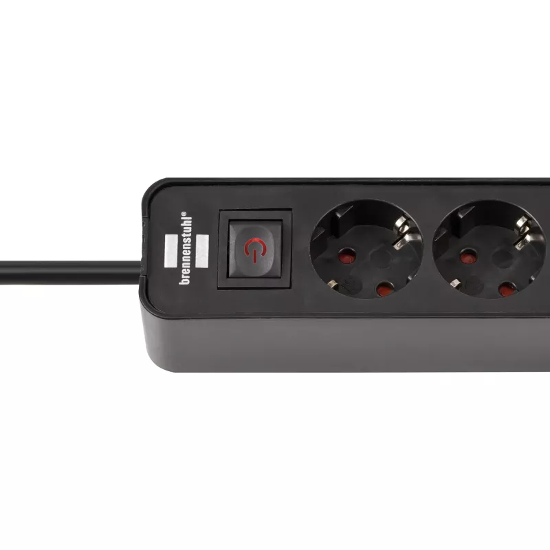 Power Extension Brennenstuhl 1153240106 1,5m 4 AC Outlets Indoor Schwarz