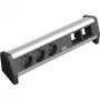 Power Extension Bachmann 3x Schuko 2x GST18 Schwarz Silber