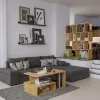Regal FIESTA 4P 59.5x30x140 cm, Artisan-Eiche