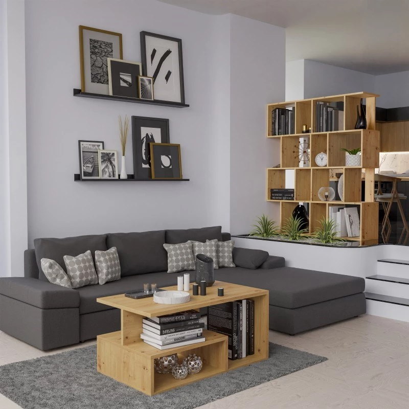 Regal FIESTA 4P 59.5x30x140 cm, Artisan-Eiche
