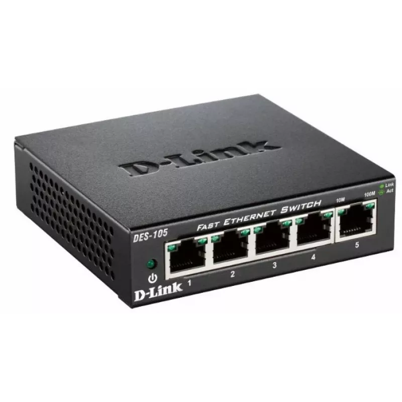 D-Link DES-105 Unmanaged L2 Schwarz