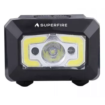 Superfire X30 Stirnlampe, 340 lm, USB, 5 Modi, 130 m