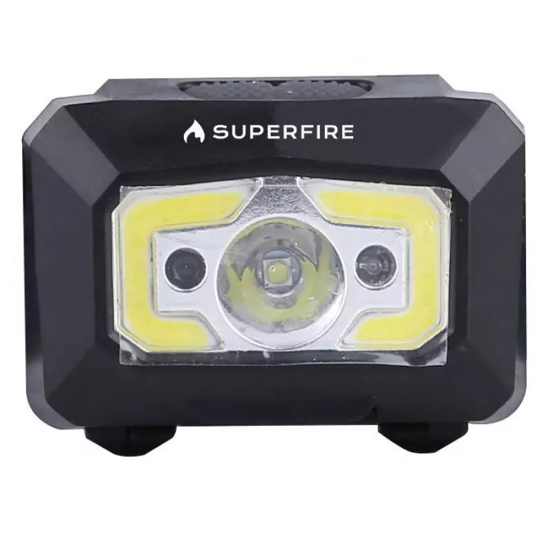 Superfire X30 Stirnlampe, 340 lm, USB, 5 Modi, 130 m