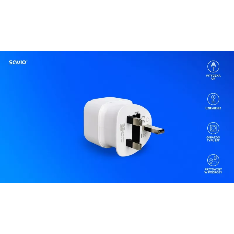 Reiseadapter AP-04 SAVIO