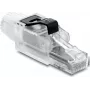 DELOCK RJ45-Stecker feldkonfektionierbar Cat.6A ungeschirmt transparent/schwarz (91127)