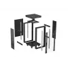 Freistehendes Rack-Gehäuse LANBERG FF01-6624-12BL 24U 19 Zoll 600×600 mm, IP20, 1200 kg, Schwarz