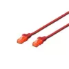 Netzwerkkabel Digitus CAT 6 U/UTP Patchkabel RJ-45 Cat6 5m Rot