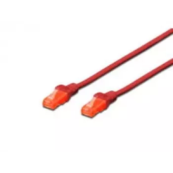 Netzwerkkabel Digitus CAT 6 U/UTP Patchkabel RJ-45 Cat6 5m Rot