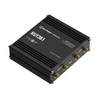 Teltonika Industrial 4G LTE router RUT361 Cat 6 LTE, WiFi 4, 2x RJ45 100Mb/s, IP30