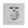 Steckdose CEE 7/3 + USB DeLOCK 11471
