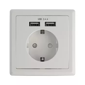 Steckdose CEE 7/3 + USB DeLOCK 11471