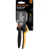 Fiskars X-Series P941 Gartenschere Amboss Schwarz, Orange