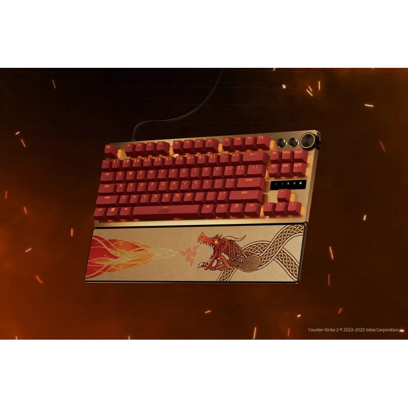 Razer Huntsman V3 Pro Tenkeyless | Gaming-Tastatur | Kabelgebunden | US | Counter-Strike 2 Edition | USB Typ-C | Razer Analog Optical Switch Gen-2