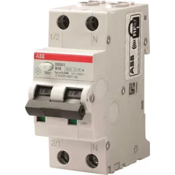 ABB DS201 B10 A30 RCBO-Schalter 6kA 1P+N Typ A B10 30mA (2CSR255180R1105)