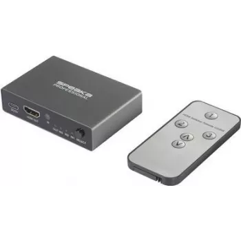 SpeaKa Professional SP-HDS-210 3 Port HDMI-Switch Ultra HD-fähig 7680 x 4320 Pixel (SP-10461504)