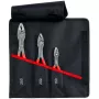 Knipex Rolltasche TwinGrip Frontgreifzangen-Set, 3-teilig, Längen 150/200/250 mm, rot