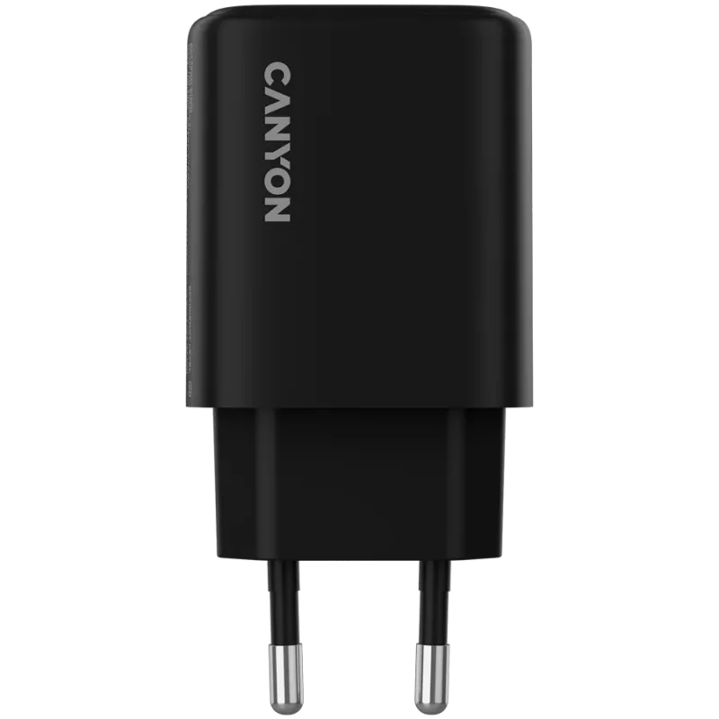 CANYON Ladegerät OnCharge 250 25W 1xPD 1xQC EU Schwarz