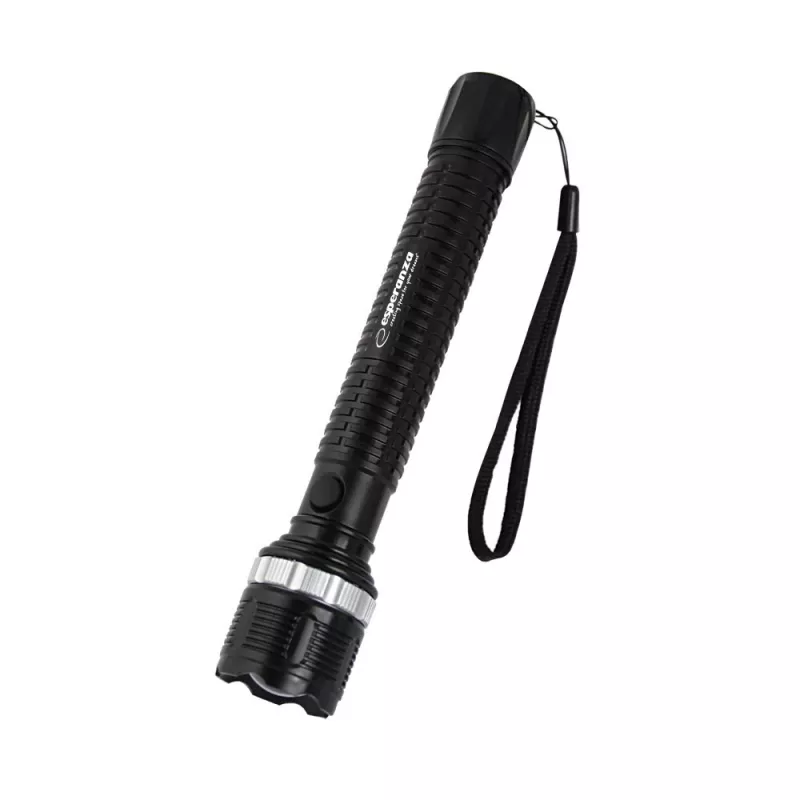 Handtaschenlampe ESPERANZA Epione XL LED 1.2W 100 lm 100 m Schwarz, batteriebetrieben R20 (3)
