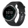 Silikon-Armband FIXED für Garmin QuickFit 20 mm, schwarz
