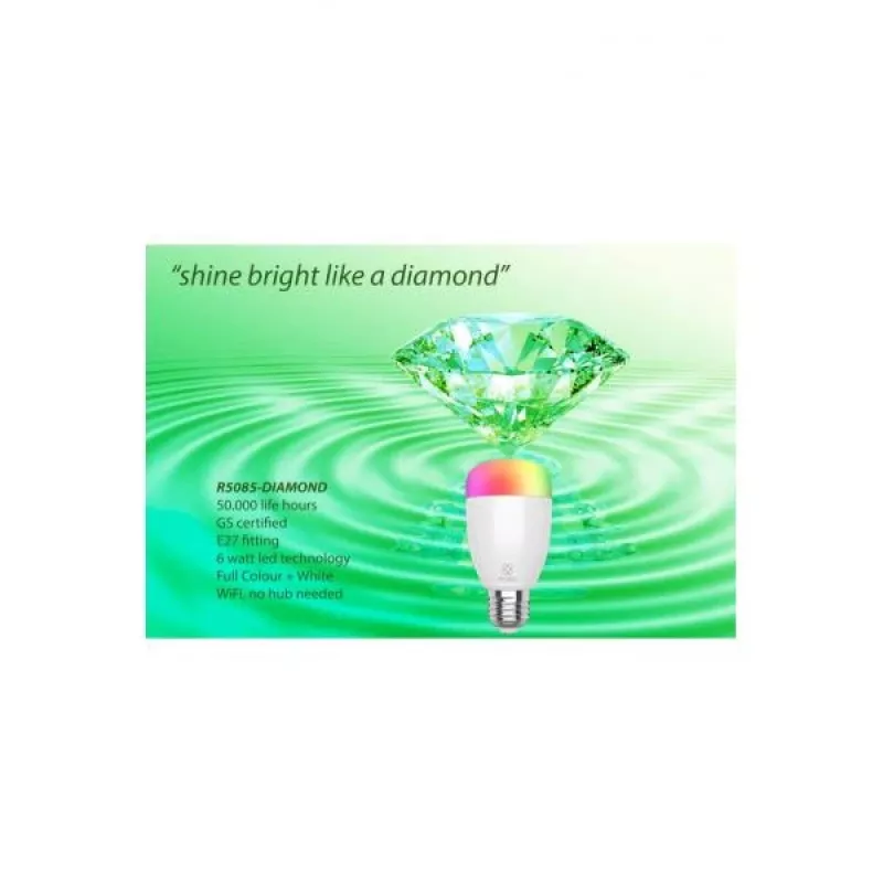 Intelligente Lampe WOOX R5085-DIAMOND 6 W Weiß Wi-Fi