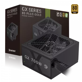 Gamemax Netzteil, 80 PLUS, Gold | GX 700G | 700 W | Nicht-modular