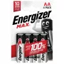 Alkaline-Batterien LR6/AA Blister 4 Stück MAX