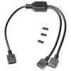 RGB-Splitterkabel EK Water Blocks Loop D-RGB 2-Way Schwarz 5V