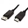 Kabel ROLINE 11445780 1 m DisplayPort auf HDMI Schwarz
