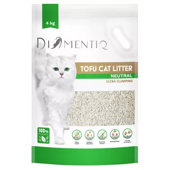 DIAMENTIQ Tofu Neutral Ultra klumpend – pflanzliche Streu – 4 kg