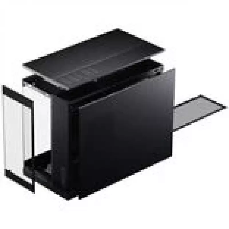 PHANTEKS XT V3 PC-Gehäuse, Mini-Gehäuse, mATX, Temperglas – inklusive 3x 120-mm-Lüfter, schwarz